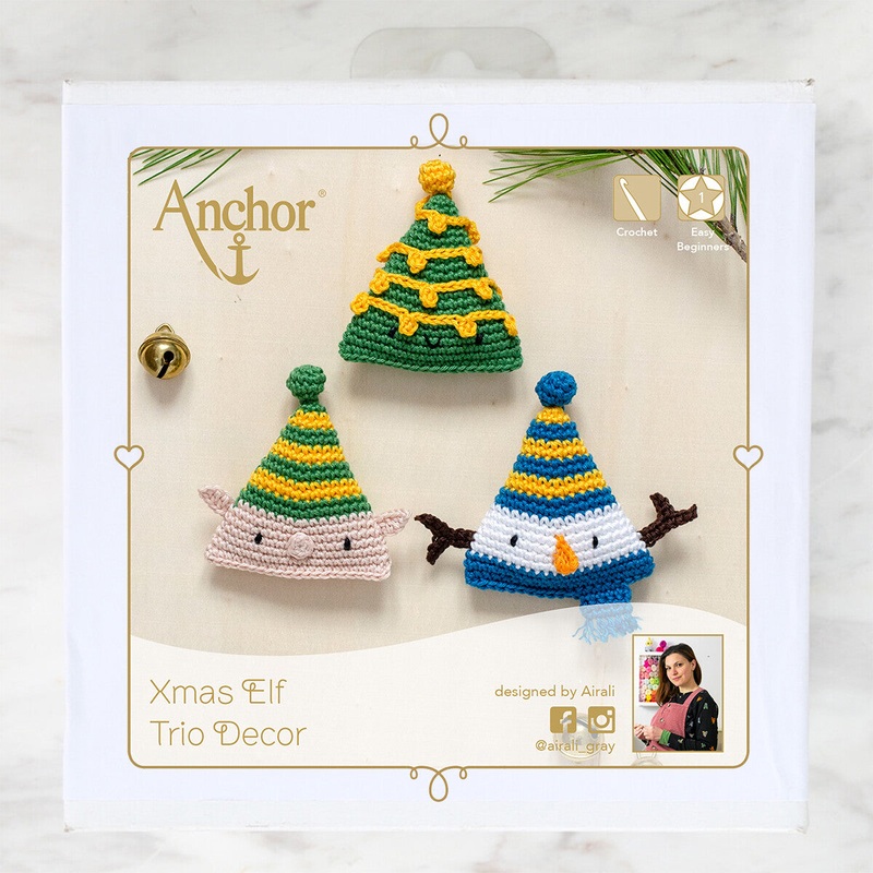 Anchor Xmas Elf Trio Decor Amigurumi Set – A28C005-09062