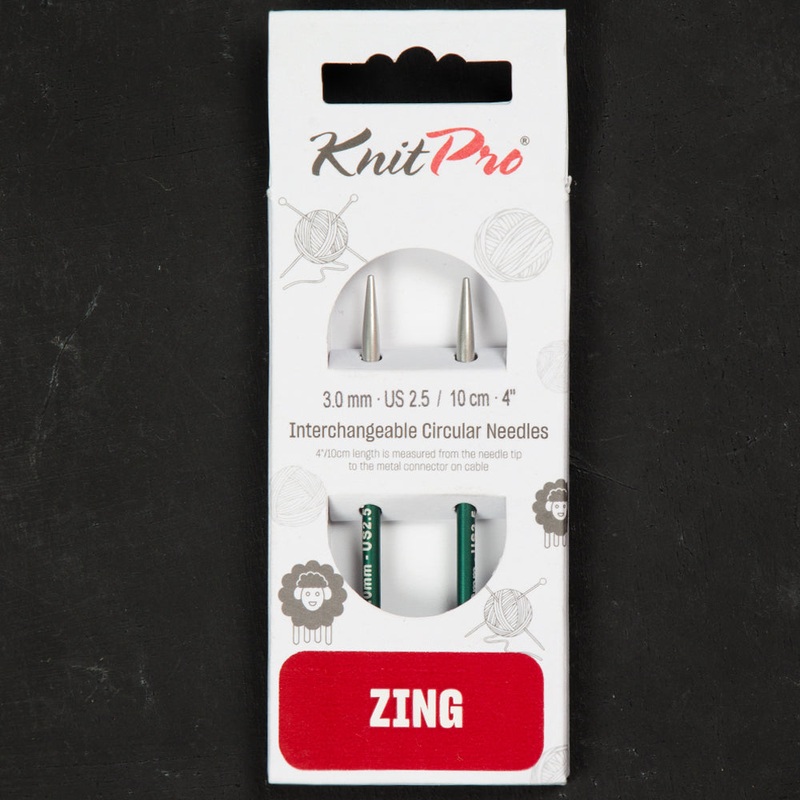 Knitpro Zing 3.0mm nterchangeable Needle Green – 47528