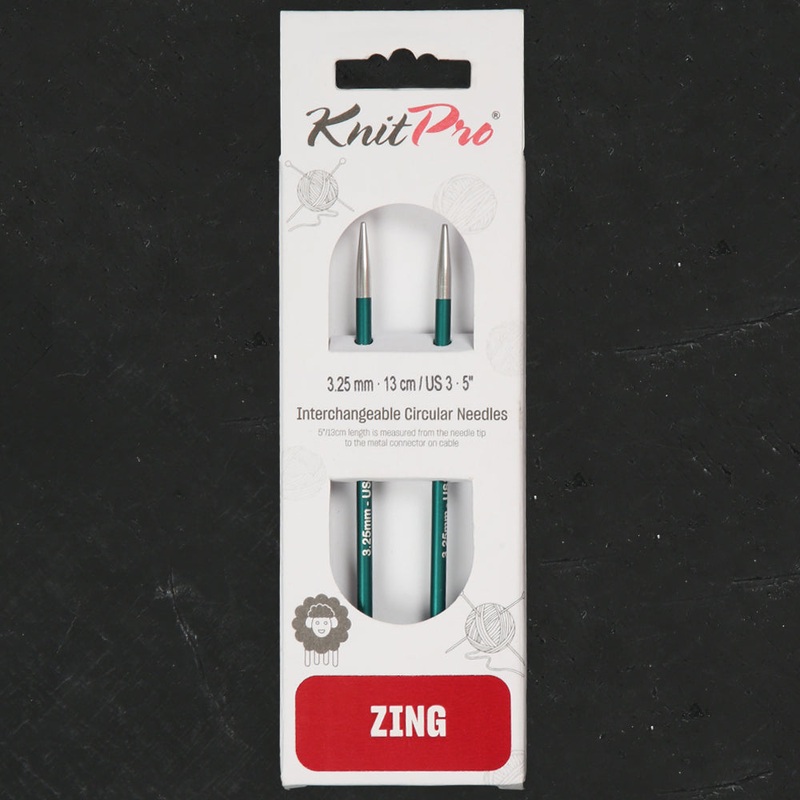 Knitpro Zing 3.25 mm nterchangeable Needle Green- 47512