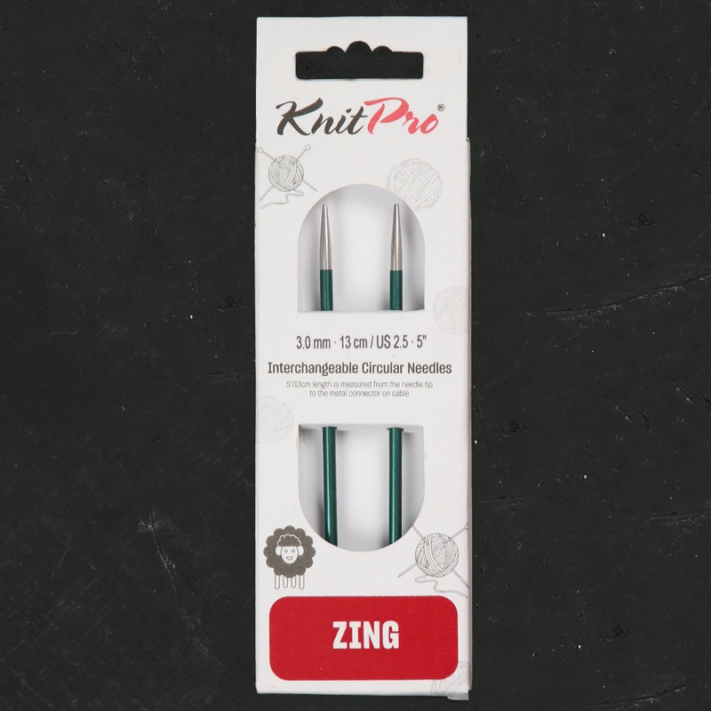 Knitpro Zing 3 mm nterchangeable Needle Green- 47511