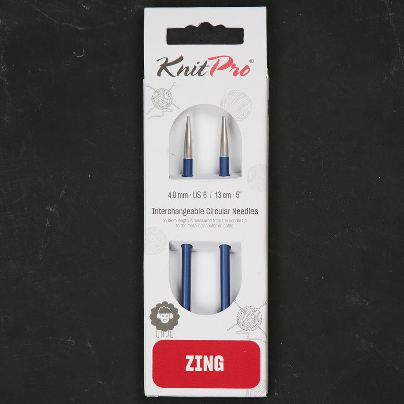 Knitpro Zing 4 mm nterchangeable Needle Blue – 47503
