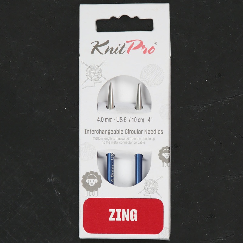 Knitpro Zing 4 mm nterchangeable Needle Blue- 47523