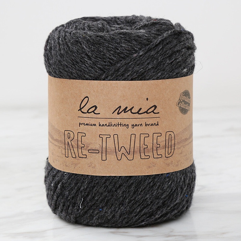 La Mia Re-Tweed Melange Yarn, Grey – L158