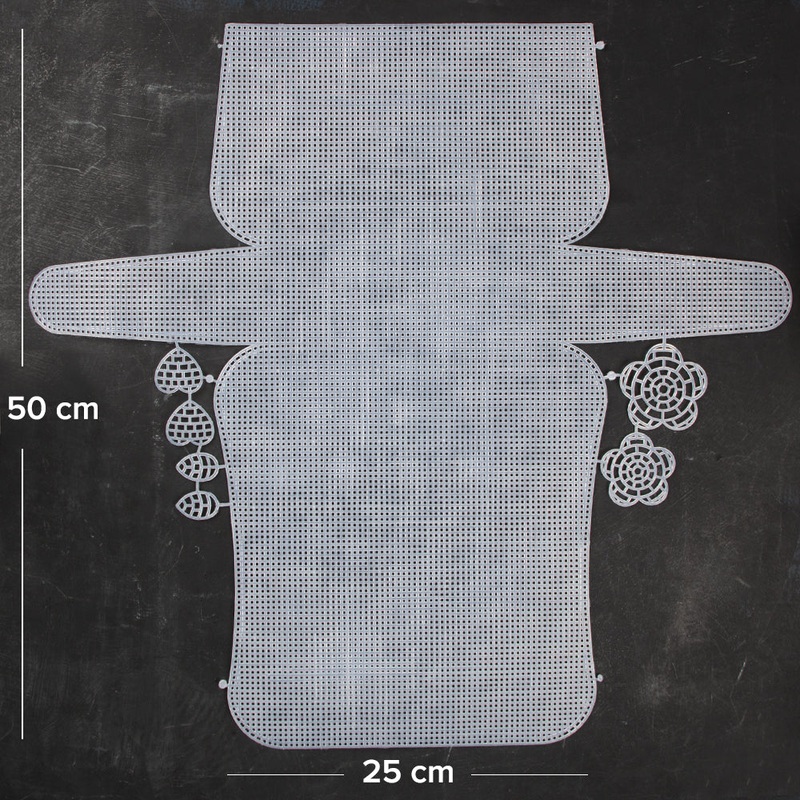 Loren 50×25 cm Plastic Canvas Purse