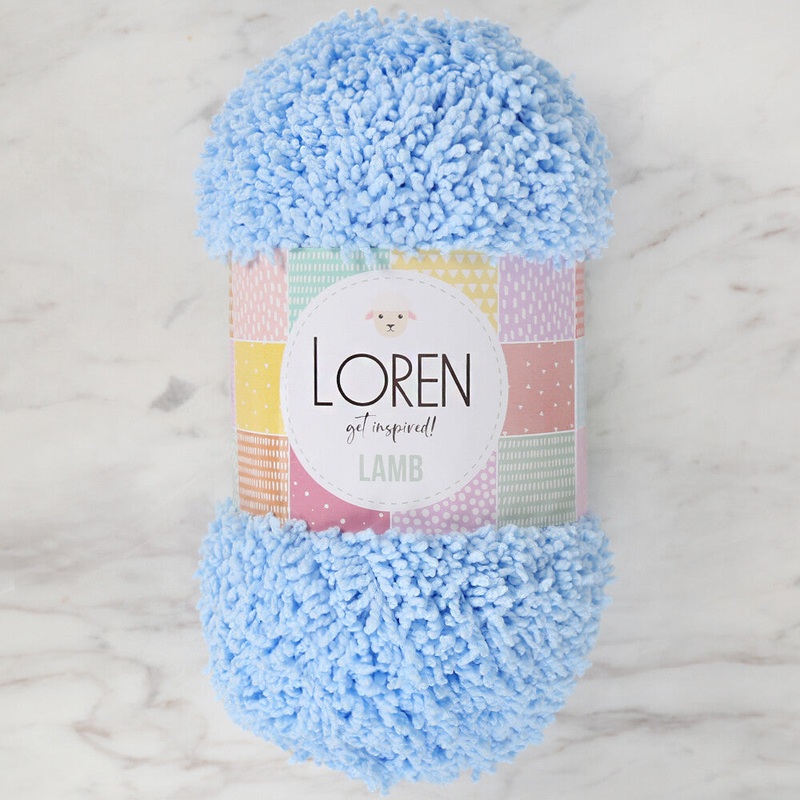 Loren Lamb Baby Yarn, Blue – R040