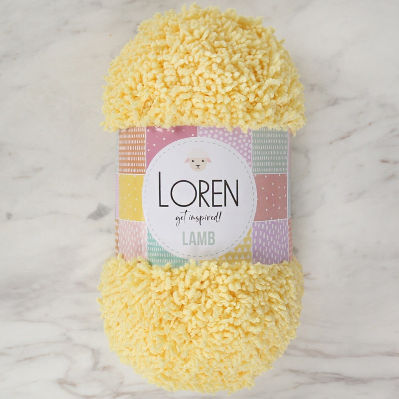 Loren Lamb Baby Yarn, Yellow – R031
