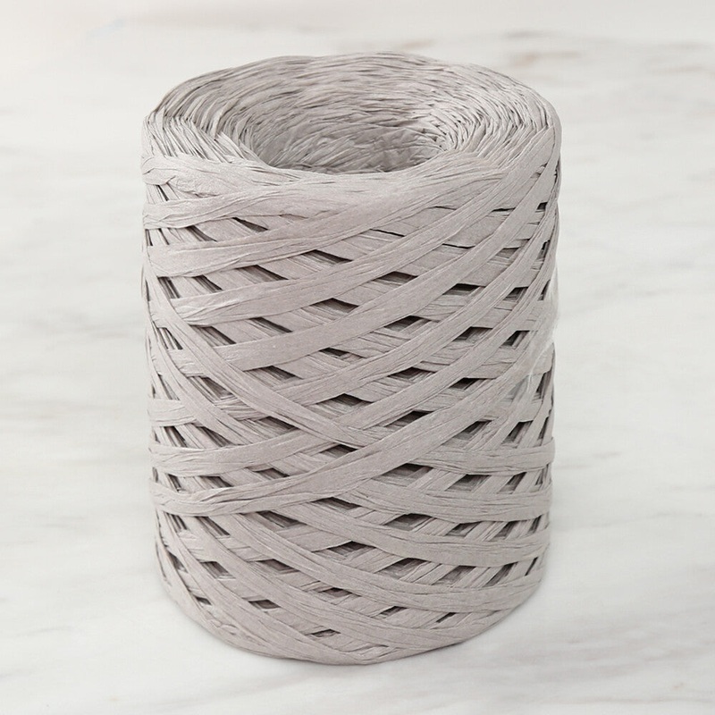 Loren Natural Raffia Paper Yarn, Grey – 81