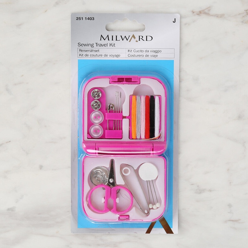 Milward Sewing Travel Kit  Pink – 251 1403