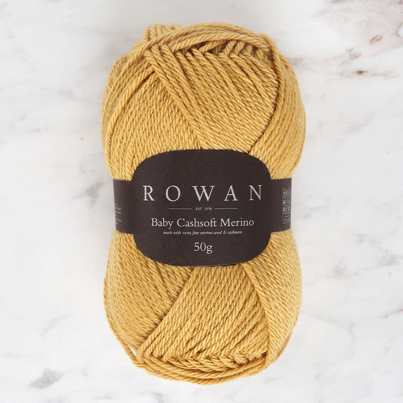 Rowan Baby Cashsoft Merino Yarn, Mustard – 00123