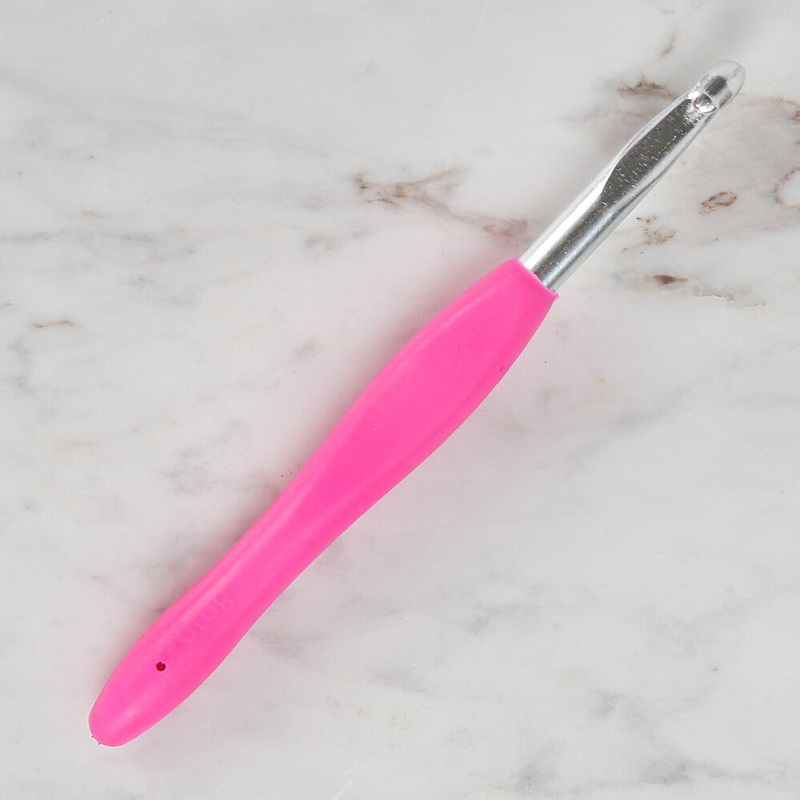 Yabal 8 mm Soft Handle Crochet Hook, Pink – YBL – 323