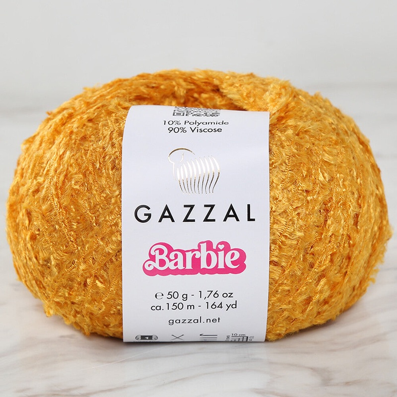 Gazzal Barbie Mustard Yarn – 10711