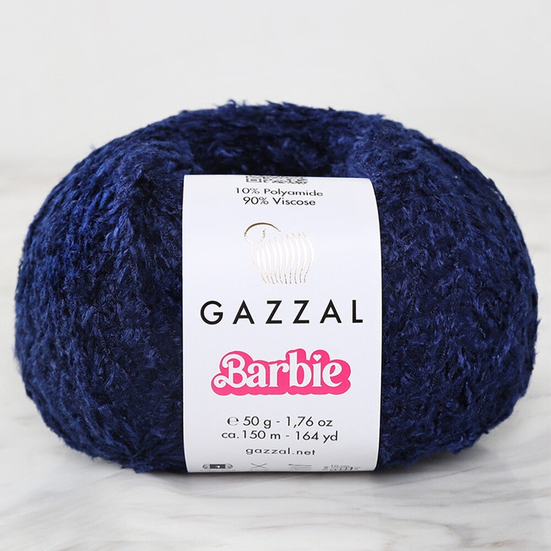 Gazzal Barbie Navy Blue Yarn – 10726