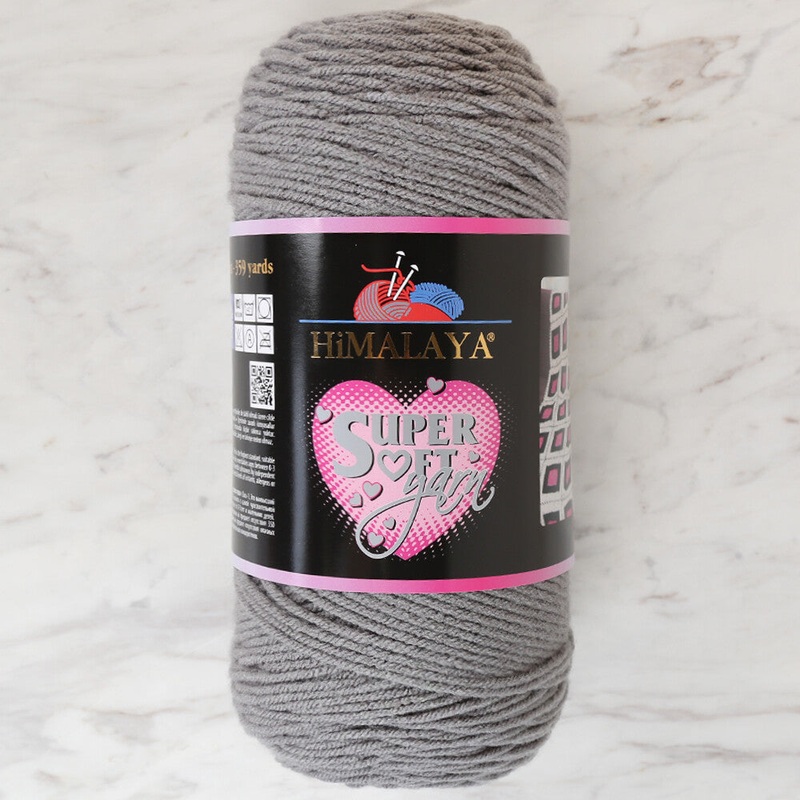 Himalaya Super Soft 200 gr Yarn, Grey – 80853