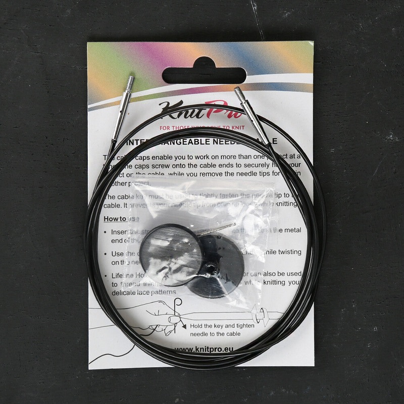 KnitPro 150 cm 1 pieces of knitting Cable, Black – 10525