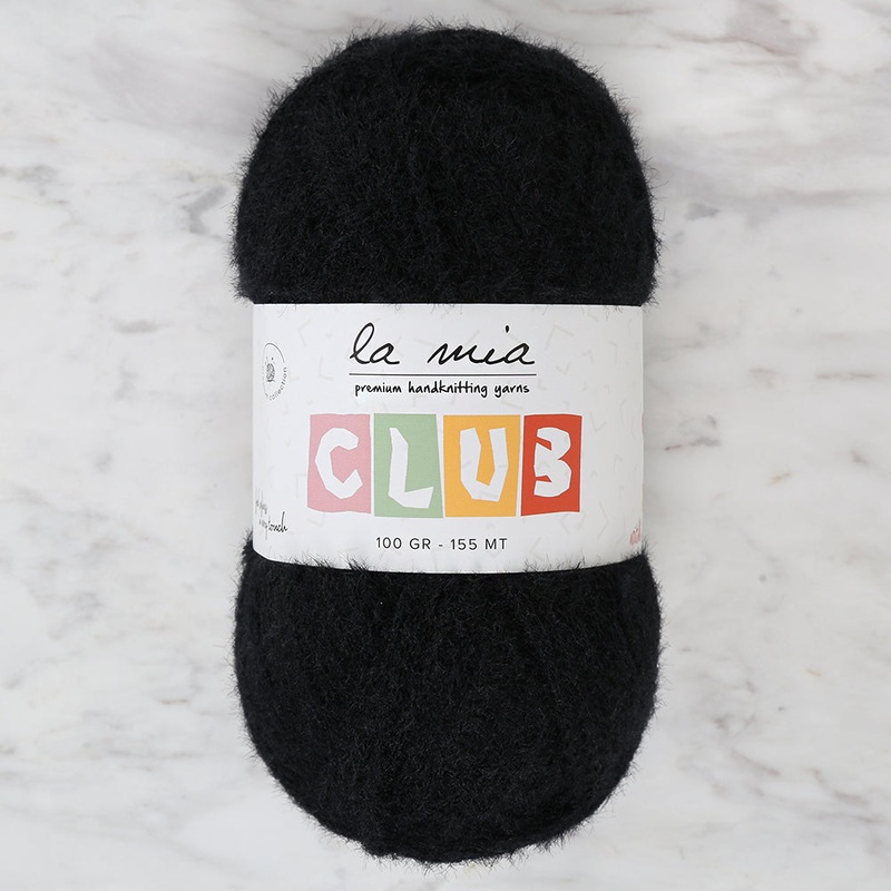 La Mia Club Hand Knitting Yarn Black – 606