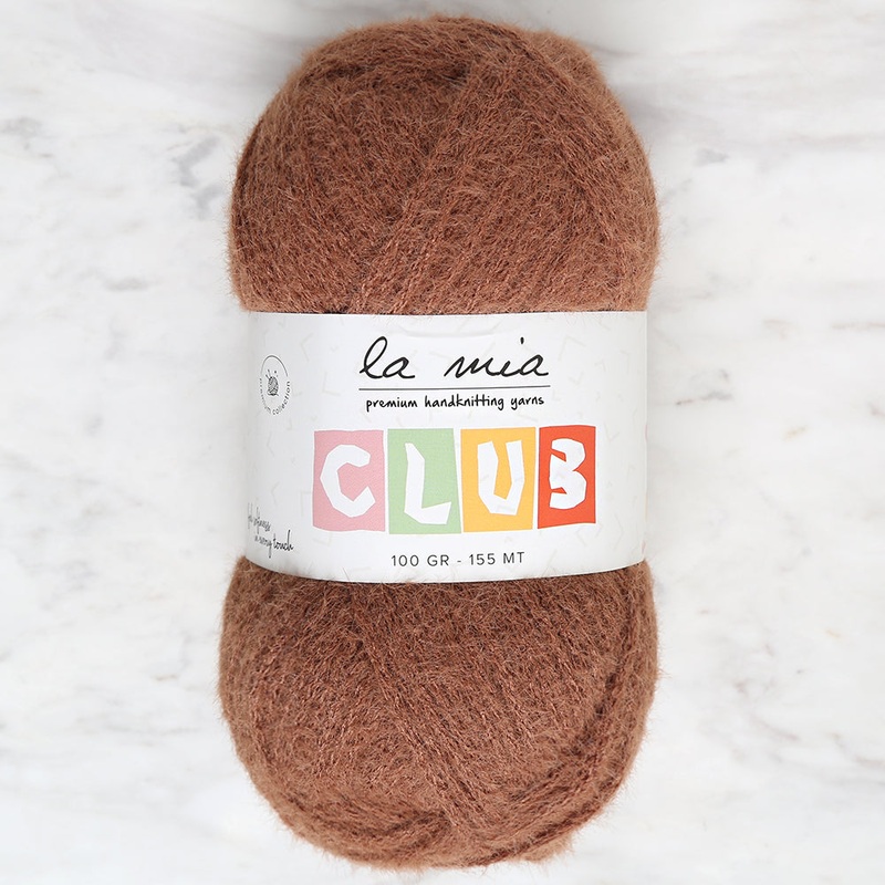 La Mia Club Hand Knitting Yarn Brown – 621