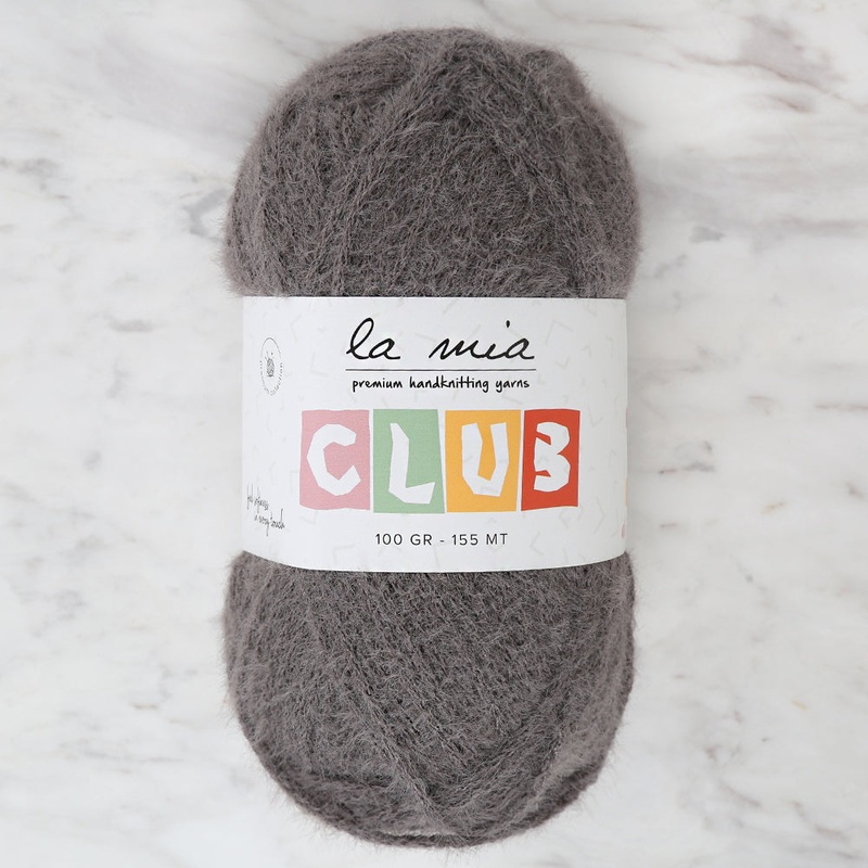 La Mia Club Hand Knitting Yarn Dark Grey – 605