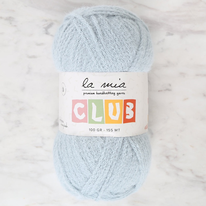 La Mia Club Hand Knitting Yarn  Light Blue – 617