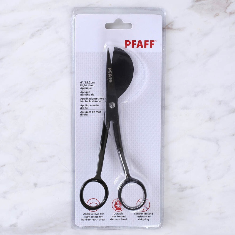 PFAFF Right Hand Applique Scissors 6 inch – Black