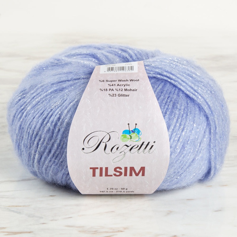 Rozetti Tlsm Glittery Hand Knitting Yarn Light Blue – 362-08