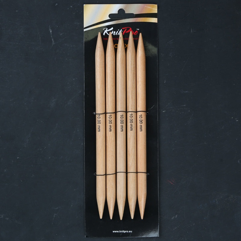 KnitPro Basix Birch 10mm 20cm Double Pointed Needles – 35126