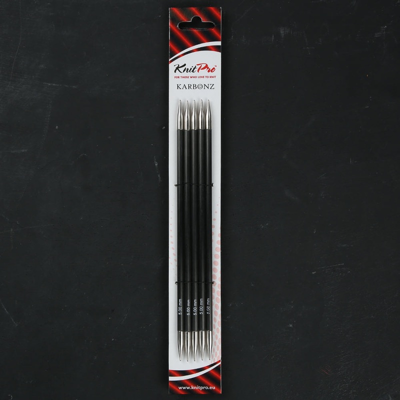 KnitPro Karbonz 5mm 20cm Double Pointed Needle – 41134