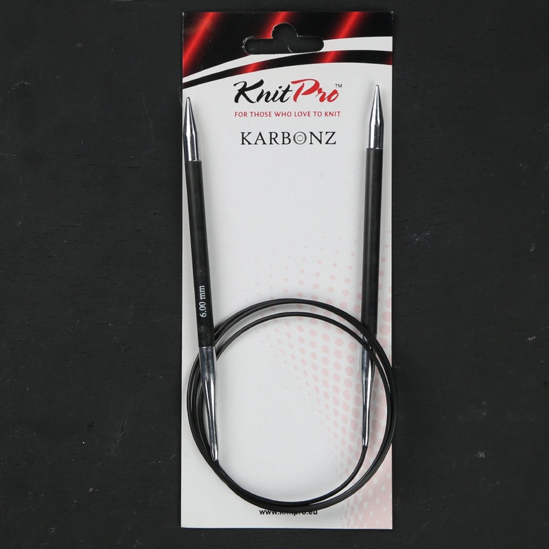 KnitPro Karbonz 6mm 100cm Circular Knitting Needles – 41213