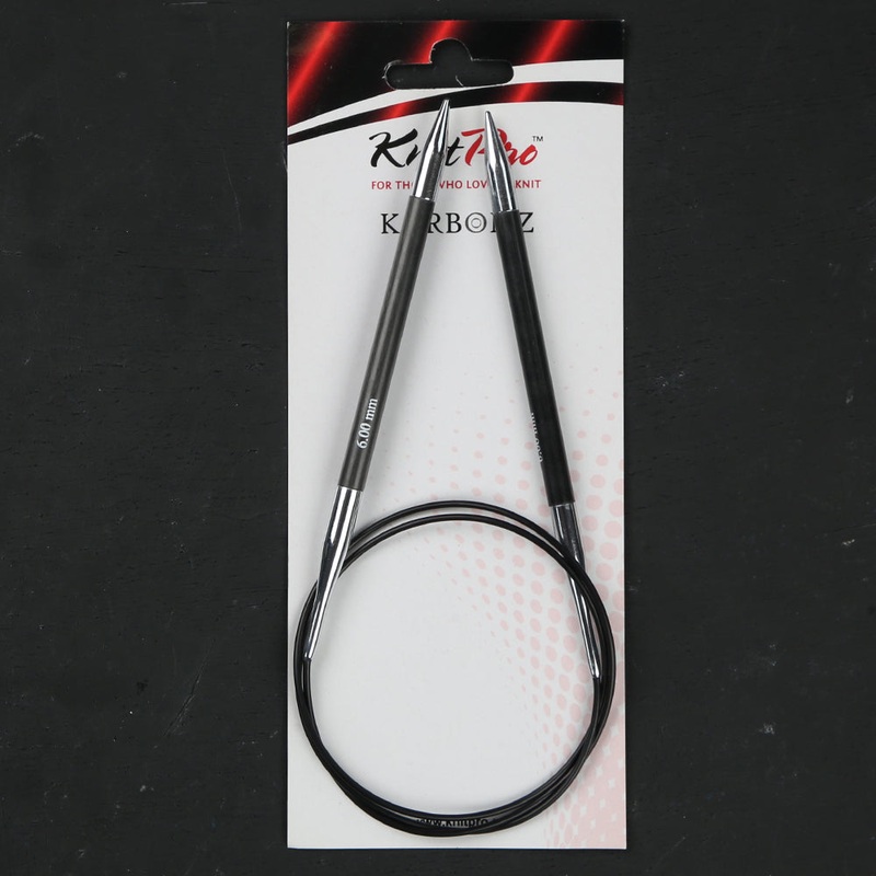 KnitPro Karbonz 6mm 80cm Circular Knitting Needles – 41192
