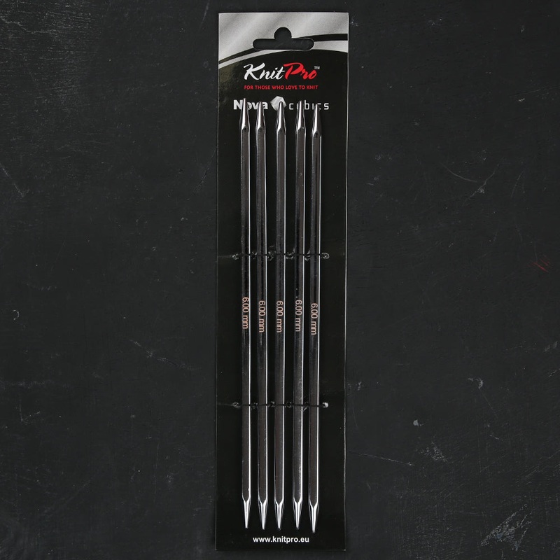 KnitPro Nova Cubics 6 mm 20 cm Double Pointed Needle Set of 5 – 12133
