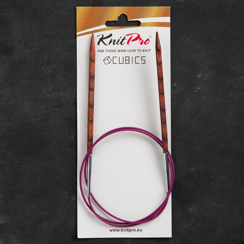KnitPro Symfonie Cubics 5.5mm 80cm Cubic Circular Needle – 25337