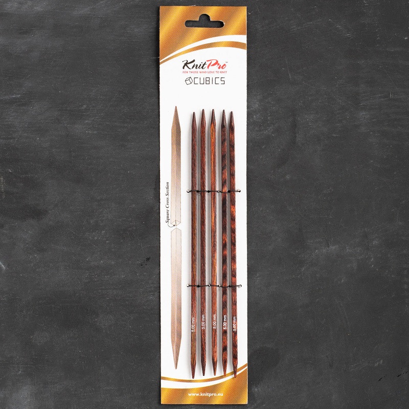 KnitPro Symfonie Cubics 5mm 20cm Cubic Double Pointed Needle – 25115