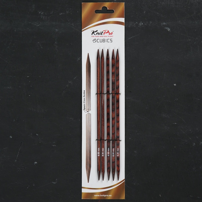 KnitPro Symfonie Cubics 6mm 20cm Cubic Double Pointed Needle – 25117