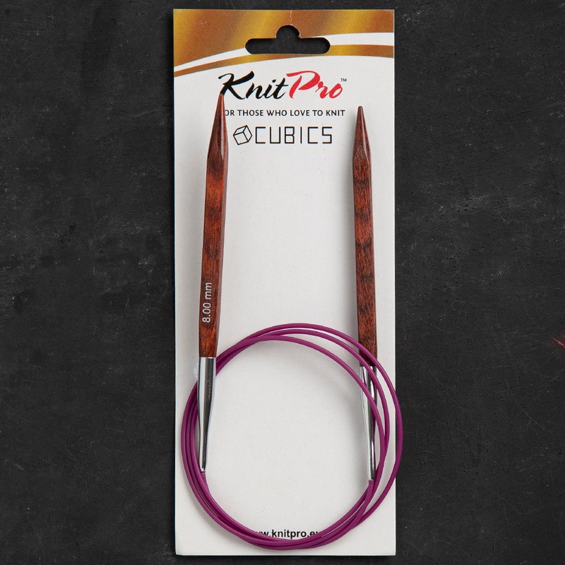 KnitPro Symfonie Cubics 8mm 100cm Cubic Circular Needle – 25350