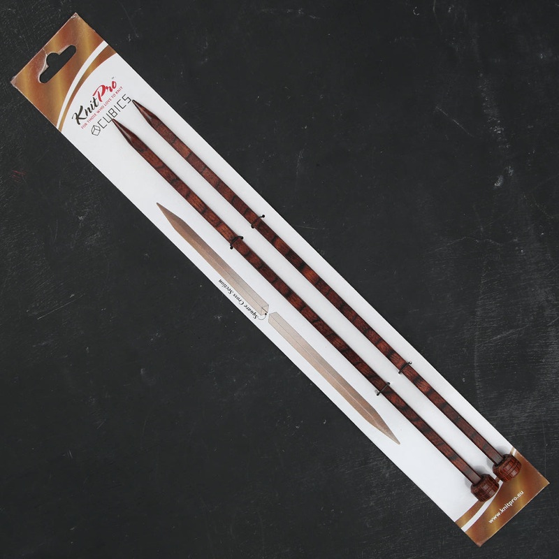 KnitPro Symfonie Cubics 8mm 30cm Knitting Needles – 25253