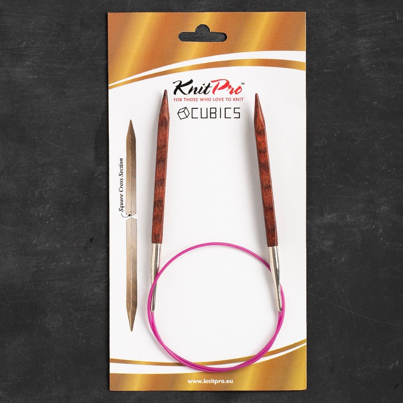 KnitPro Symfonie Cubics 8mm 60cm Cubic Circular Needle – 25330