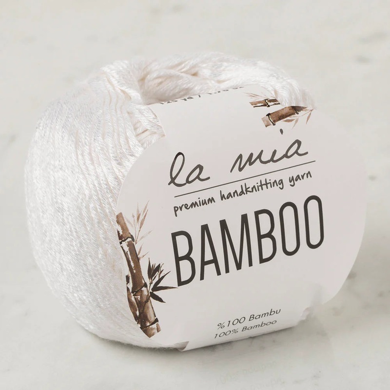 La Mia Bamboo Yarn, White – L001