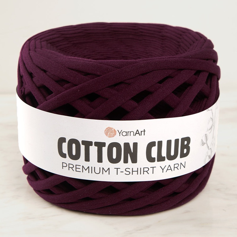 Yarnart COTTON CLUB T-Shirt Yarn Plum-7336