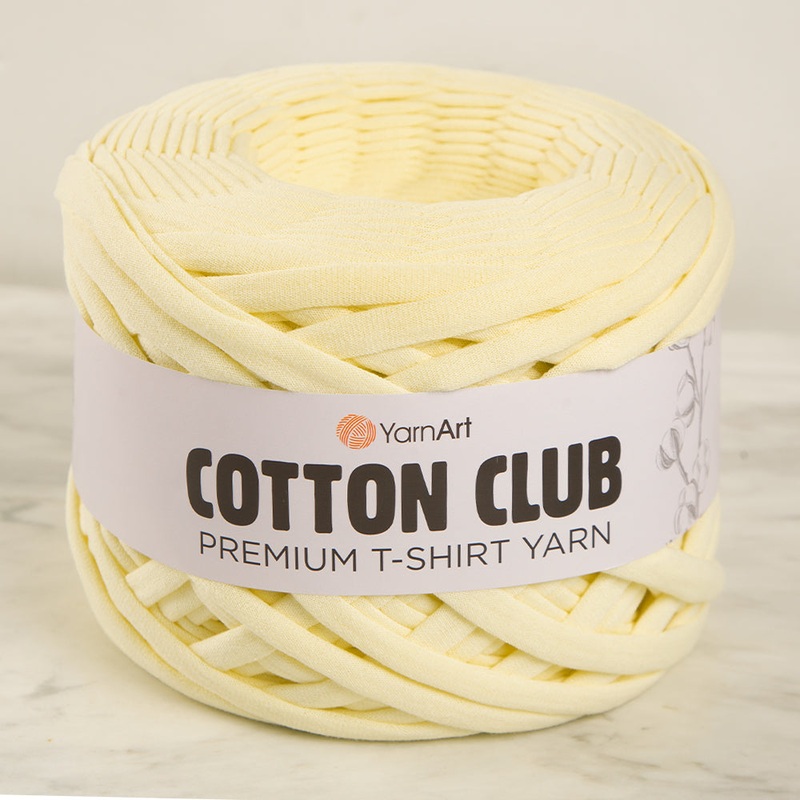 Yarnart COTTON CLUB T-Shirt Yarn Yellow-7321