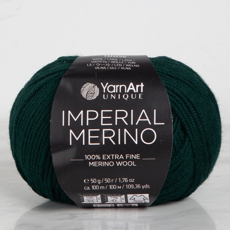 YarnArt IMPERIAL MERINO Knitting Yarn, Green – 3335