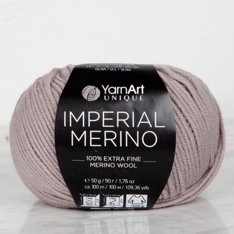 YarnArt IMPERIAL MERINO Knitting Yarn, Mink – 3307