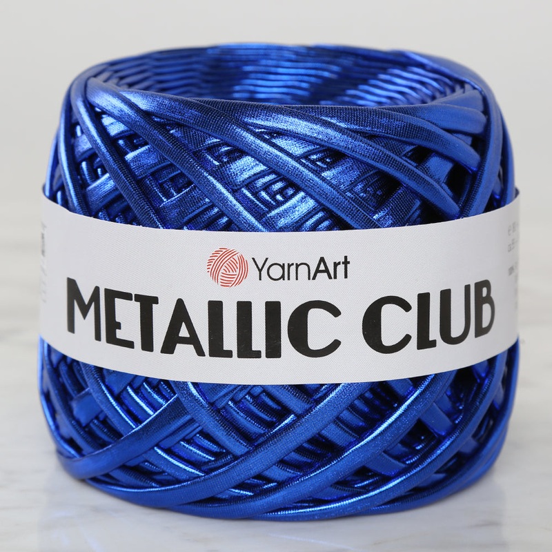 YARNART METALLIC CLUB Yarn, Blue – 8118