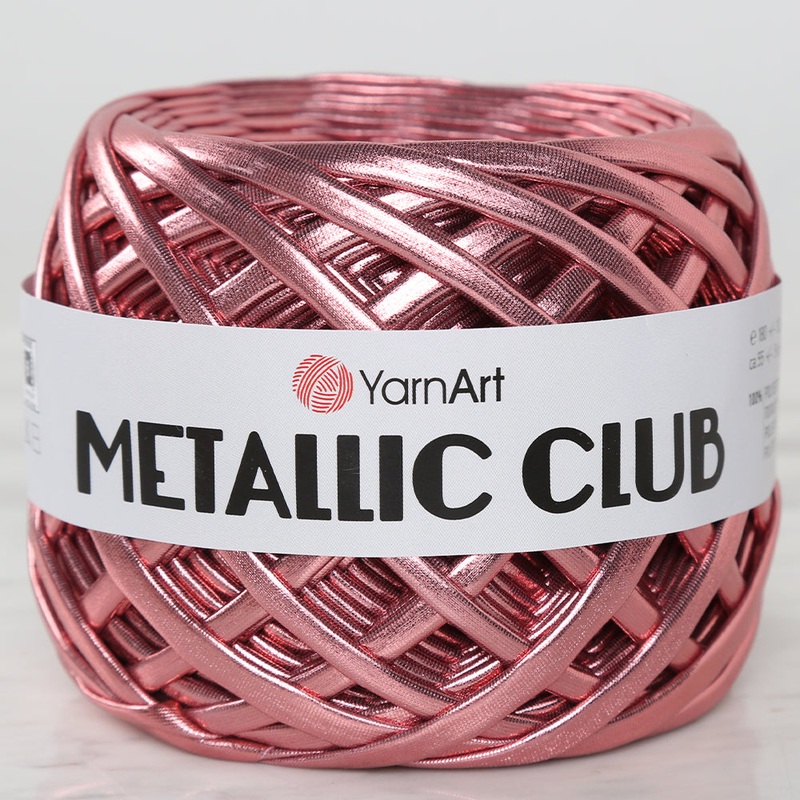 YARNART METALLIC CLUB Yarn, Dried Rose – 8110