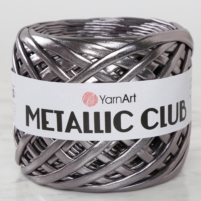 YARNART METALLIC CLUB Yarn, Grey – 8104