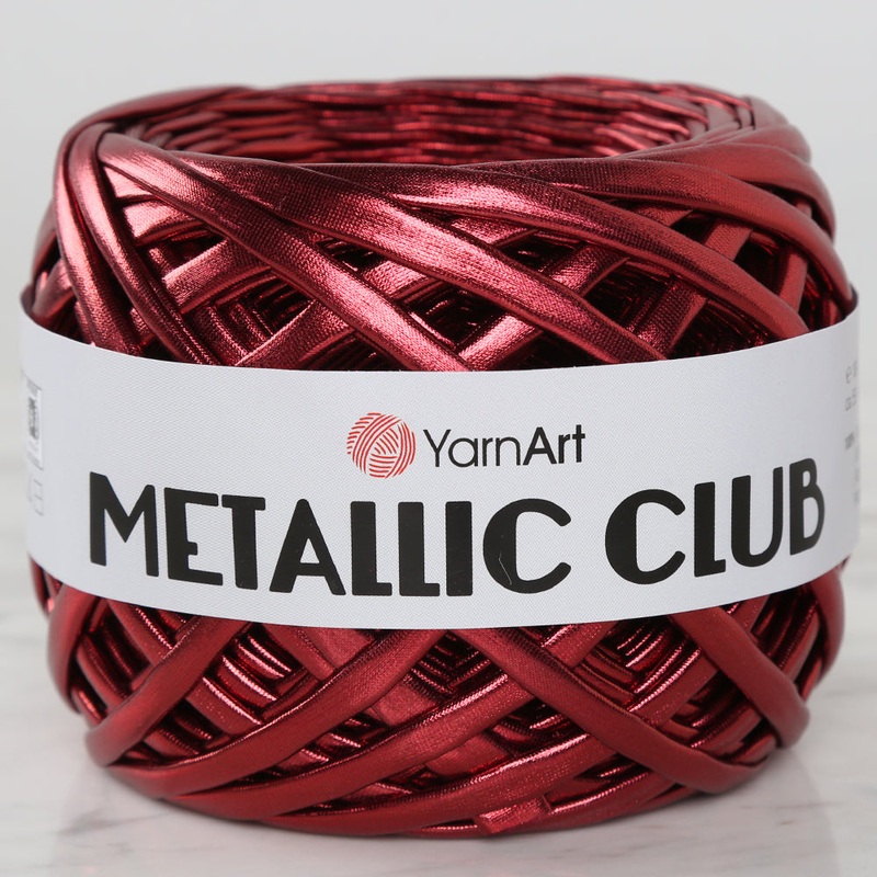 YARNART METALLIC CLUB Yarn, Maroon – 8113