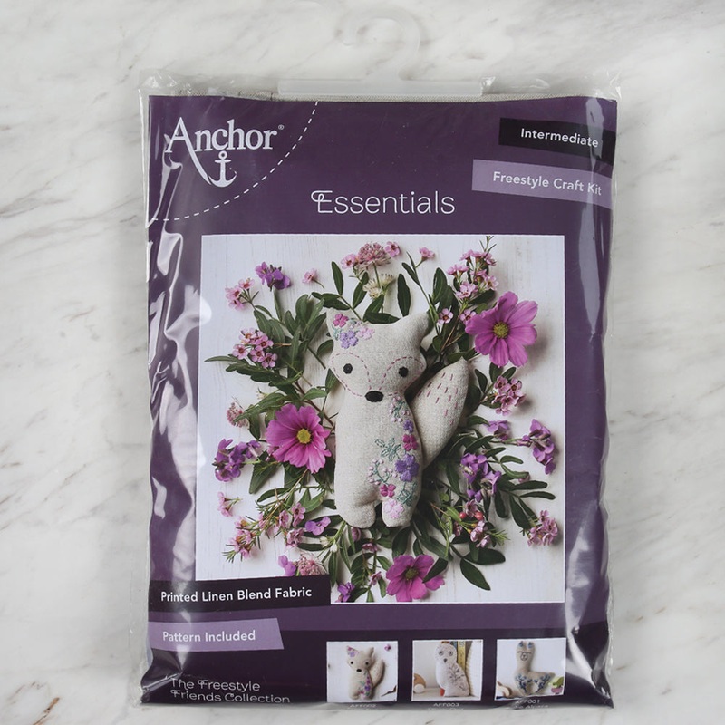 Anchor Hand Embroidery Kit – Fox – AFF002