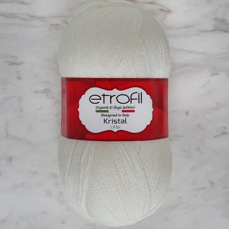 Etrofil Kristal Knitting Yarn, Light Cream – 12003
