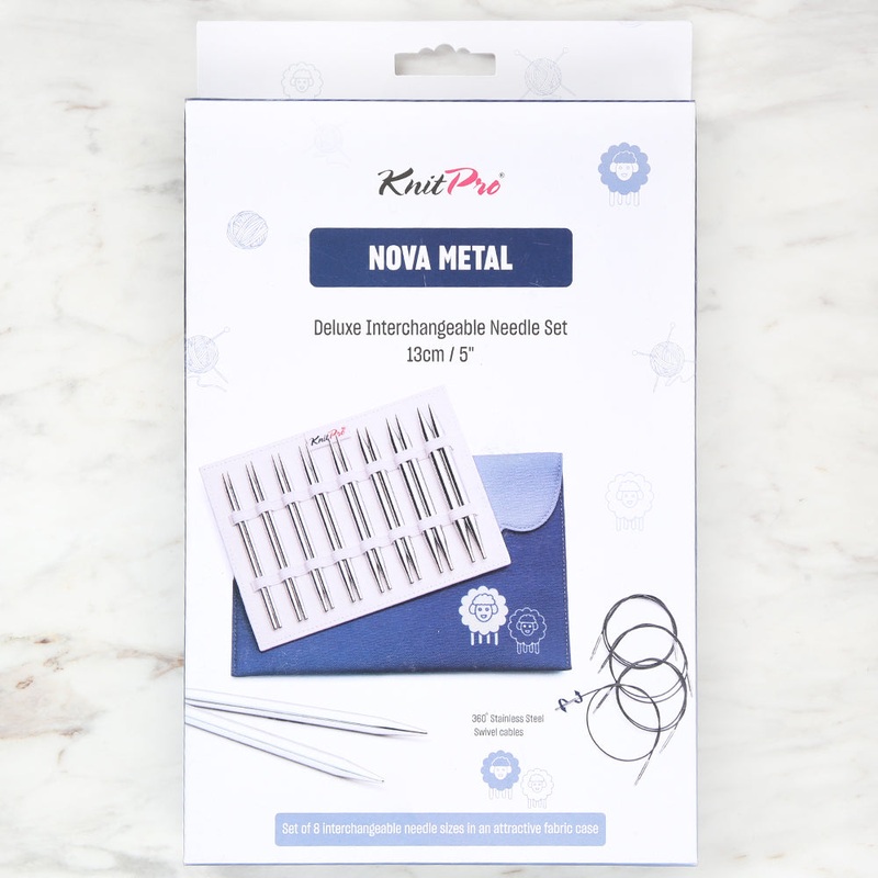 Knitpro Nova Metal Deluxe Interchangeable Circular Knitting Needles Set 10616