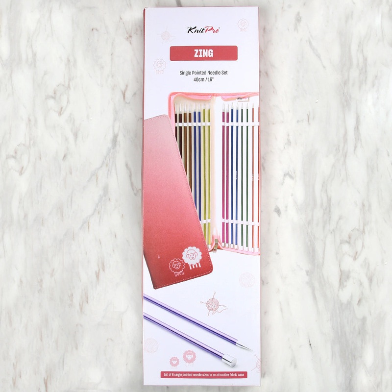 Knitpro Zing Knitting Needle Set (40cm) – 47429