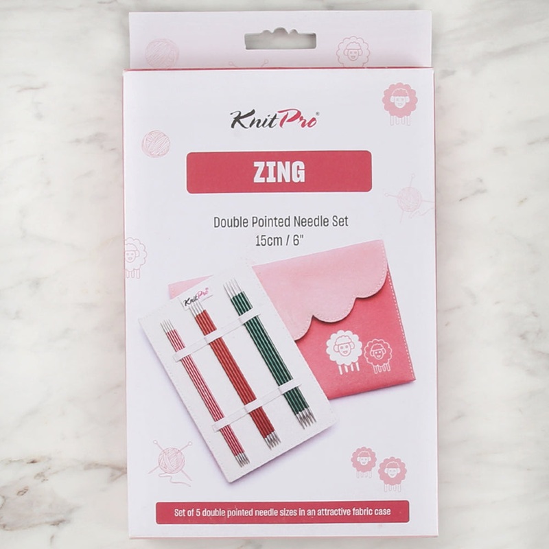 Knitpro Zing Sock Needle Set (15cm) – 47421