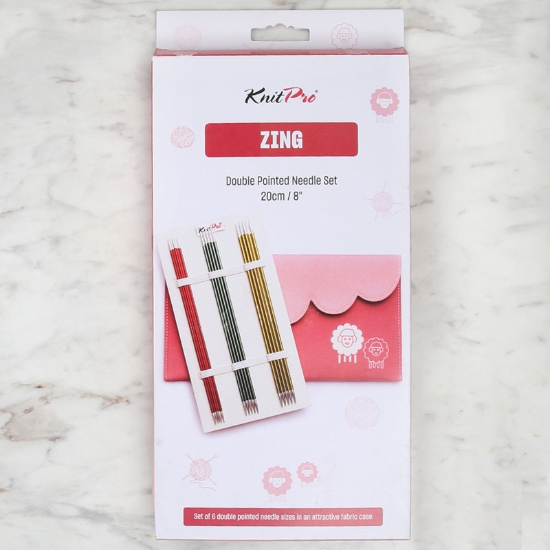 Knitpro Zing Sock Needle Set (20cm) – 47422